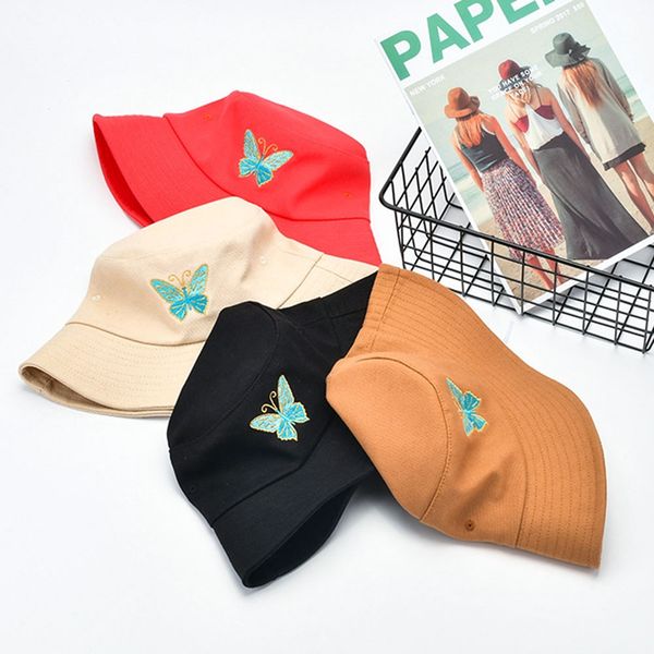 women blue butterfly embroidery bucket hat foldable anti-sunburn white sun hat cap hip hop fishing cap, Blue;gray
women blue butterfly embroidery bucket hat foldable anti-sunburn white sun hat cap hip hop fishing cap, Blue;gray