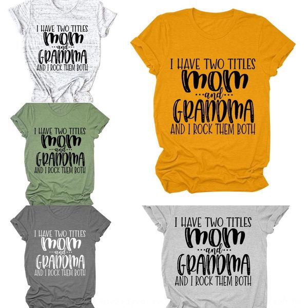 i have two titles mom round neck letter short sleeve loose t- casual base shirt t-shirt for ladies, White
i have two titles mom round neck letter short sleeve loose t- casual base shirt t-shirt for ladies, White
