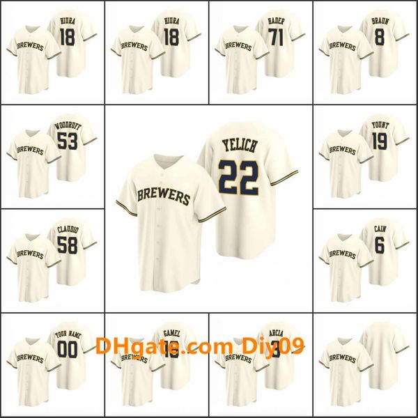 milwaukee brewers men #19 robin yount 22 christian yelich 6 lorenzo cain women youth custom cream replica home jersey, Black
milwaukee brewers men #19 robin yount 22 christian yelich 6 lorenzo cain women youth custom cream replica home jersey, Black