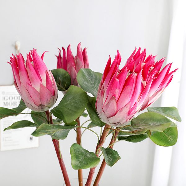 3шт красивая искусственное африка protea cynaroides шелковый цветы филиалы на осень главная свадебные украшения цветочные венки растения
3шт красивая искусственное африка protea cynaroides шелковый цветы филиалы на осень главная свадебные украшения цветочные венки растения