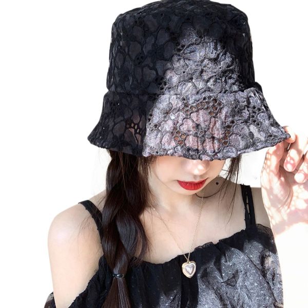 sun hats for women hollow lace hat cute little flower basin hat sun protection cap black casual women summer caps, Blue;gray
sun hats for women hollow lace hat cute little flower basin hat sun protection cap black casual women summer caps, Blue;gray