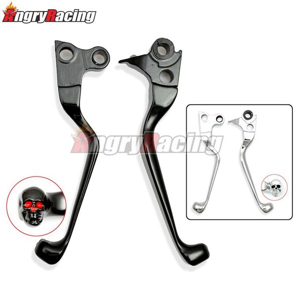 chrome / black skull brake clutch levers for flstf fat boy fxstb night train fxdwg dyna wide glide sportster 883 1200
chrome / black skull brake clutch levers for flstf fat boy fxstb night train fxdwg dyna wide glide sportster 883 1200