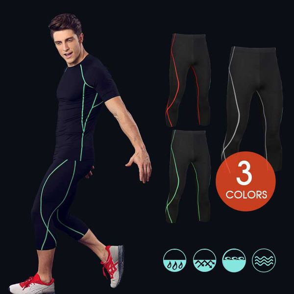 2020 men running tights gym capri pro compress legging cropped pant training yoga exercise fitness workout clothing sport ma42, Black;blue
2020 men running tights gym capri pro compress legging cropped pant training yoga exercise fitness workout clothing sport ma42, Black;blue