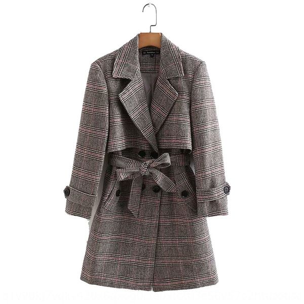 cashmere autumn and winter new belt plaid long windbreaker wool coat wool windbreaker woolen coat for women, Black
cashmere autumn and winter new belt plaid long windbreaker wool coat wool windbreaker woolen coat for women, Black