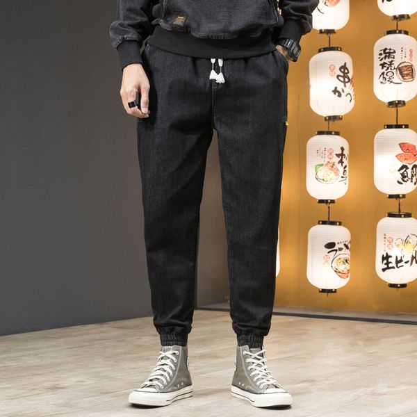 men's jeans men baggy denim harem pants male loose crotch hip hop street drawstring trousers plus size 5x 6x 7x joggers streetwear, Blue
men's jeans men baggy denim harem pants male loose crotch hip hop street drawstring trousers plus size 5x 6x 7x joggers streetwear, Blue
