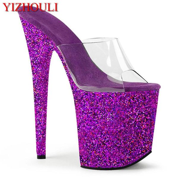 the club purple shining waterproof platform, bag heel thin heel shoes 20cm pole dancing model show slippers, Black
the club purple shining waterproof platform, bag heel thin heel shoes 20cm pole dancing model show slippers, Black