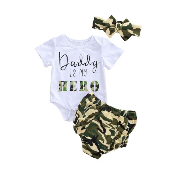 0-18m daddy is my hero letter printed toddler baby boys girls newborn clothes camouflage print romper shorts headband 3pcs, White
0-18m daddy is my hero letter printed toddler baby boys girls newborn clothes camouflage print romper shorts headband 3pcs, White