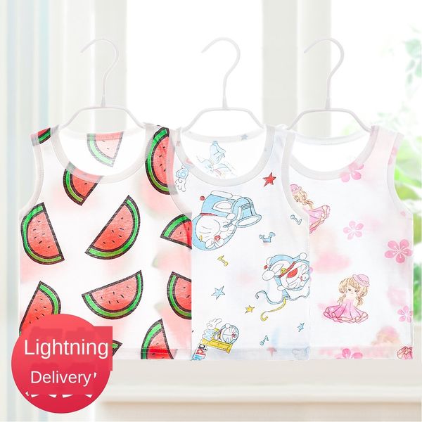 children's vest cotton thin boys' and girls' sleeveless bottoming baby vest clothing clothing's baby clothes summer clot, Blue
children's vest cotton thin boys' and girls' sleeveless bottoming baby vest clothing clothing's baby clothes summer clot, Blue