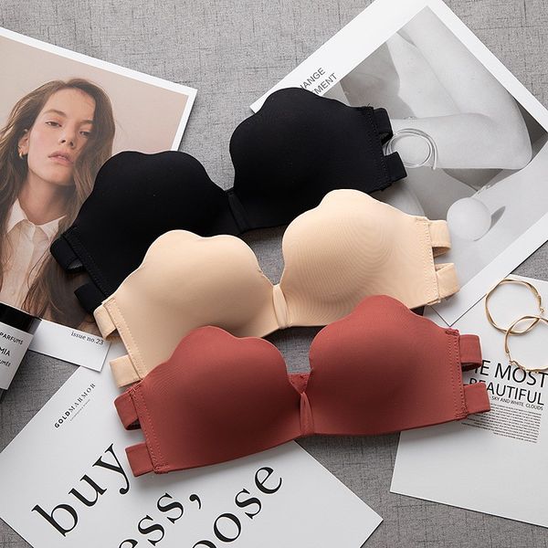 blackday strapless push up bra backless lingerie adjustable comfortable wireless bras for women seamless bralette, Red;black
blackday strapless push up bra backless lingerie adjustable comfortable wireless bras for women seamless bralette, Red;black