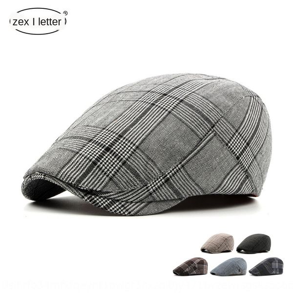 hat men's summer korean style simple plaid thin breathable cap outdoor sunscreen painter beret beret hat women, Blue;gray
hat men's summer korean style simple plaid thin breathable cap outdoor sunscreen painter beret beret hat women, Blue;gray