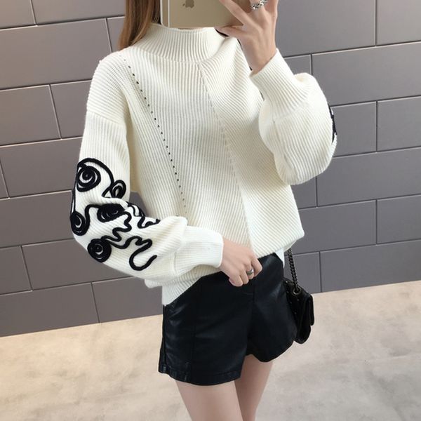 sweater women korean pull femme hiver jumper crochet puff sleeve pullover sueter mujer turtleneck knitted sweaters 2020 autumn
sweater women korean pull femme hiver jumper crochet puff sleeve pullover sueter mujer turtleneck knitted sweaters 2020 autumn
