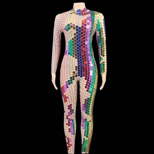 shining multi-color mirror rhinestone transparent jumpsuit long sleeve birthday prom party dress dancer show outfit stage wear, Black;red
shining multi-color mirror rhinestone transparent jumpsuit long sleeve birthday prom party dress dancer show outfit stage wear, Black;red