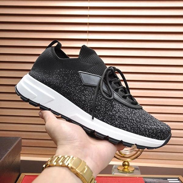 men shoes breathable casual luxury plus size trainers zapatos de hombre prax 01 knit fabric sneakers men shoes with rubber sole, Black
men shoes breathable casual luxury plus size trainers zapatos de hombre prax 01 knit fabric sneakers men shoes with rubber sole, Black