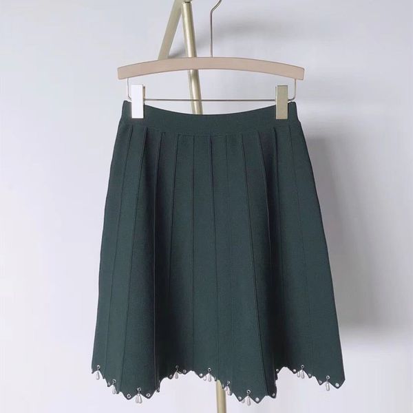 women's knit mini skirt high elastic waist a-line beadings casual lady short skirts new, Black
women's knit mini skirt high elastic waist a-line beadings casual lady short skirts new, Black