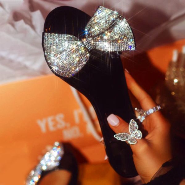 woman crystal summer slippers women jelly slides shoes rhinestone knot shiny bottom 2020 new diamond bow plus size 43, Black
woman crystal summer slippers women jelly slides shoes rhinestone knot shiny bottom 2020 new diamond bow plus size 43, Black