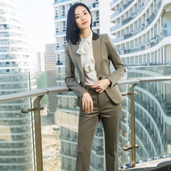 plus size women two pieces blazers formal office lady suit business blazer jacket&pant gray women slim business suits for work, White
plus size women two pieces blazers formal office lady suit business blazer jacket&pant gray women slim business suits for work, White