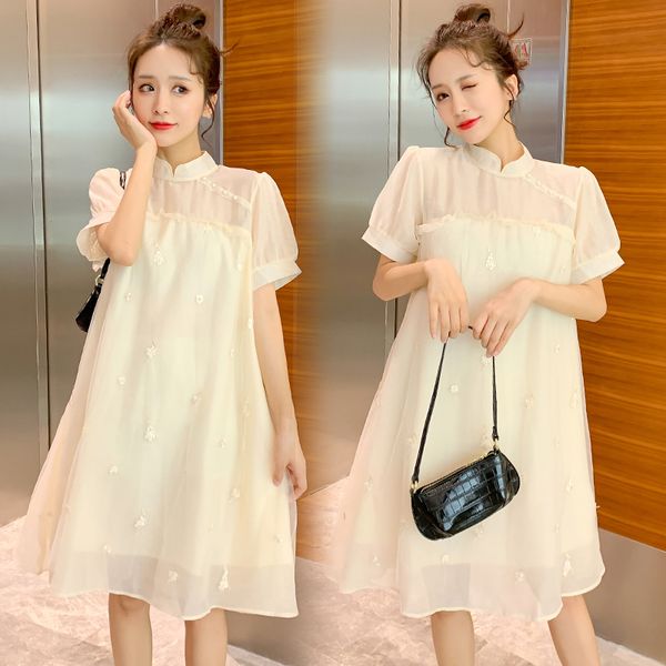 815# maternity clothes summer short sleeve easy matching loose stylish slimming dress for pregnant women pregnancy clothes, White
815# maternity clothes summer short sleeve easy matching loose stylish slimming dress for pregnant women pregnancy clothes, White