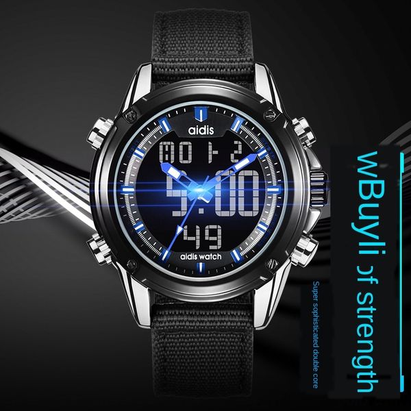 3qv8f multifunctional war electronic outdoor sports wolf electronic watch men's double-display waterproof luminous outdoor sports trave, Blue
3qv8f multifunctional war electronic outdoor sports wolf electronic watch men's double-display waterproof luminous outdoor sports trave, Blue