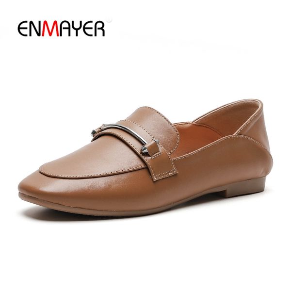 enmayer leather flats square toe footwear casual female loafers soft sole shoes mocassin woman mules spring women shoes, Black
enmayer leather flats square toe footwear casual female loafers soft sole shoes mocassin woman mules spring women shoes, Black