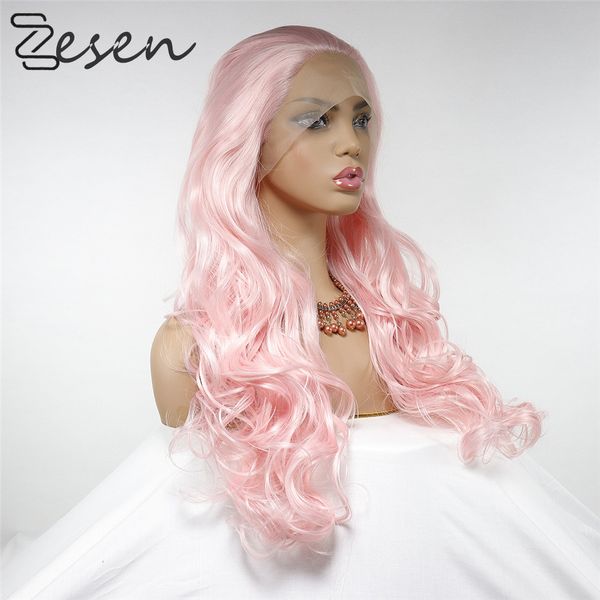 zesen 13x6 pink synthetic lace front wig glueless heat resistant fiber hair part wigs for women with baby hair pre plucked, Black
zesen 13x6 pink synthetic lace front wig glueless heat resistant fiber hair part wigs for women with baby hair pre plucked, Black