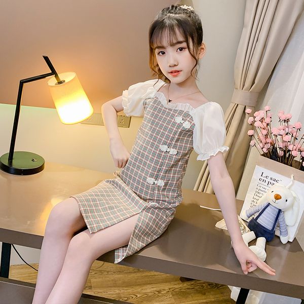 womens plaid cheongsam summer new style childrens retro plaid cheongsam dress, Red;yellow
womens plaid cheongsam summer new style childrens retro plaid cheongsam dress, Red;yellow