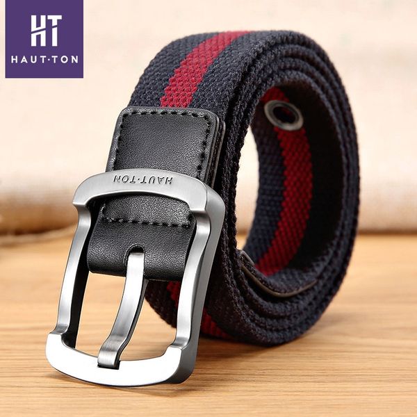 haodun canvas woven men's buckle casual belt korean canvas pin pin style student youth outdoor belt, Black;brown
haodun canvas woven men's buckle casual belt korean canvas pin pin style student youth outdoor belt, Black;brown