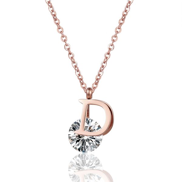 new arrival letter clip shiny large crystal necklace pendant for women stainless steel rose gold love collier woman collar, Silver
new arrival letter clip shiny large crystal necklace pendant for women stainless steel rose gold love collier woman collar, Silver