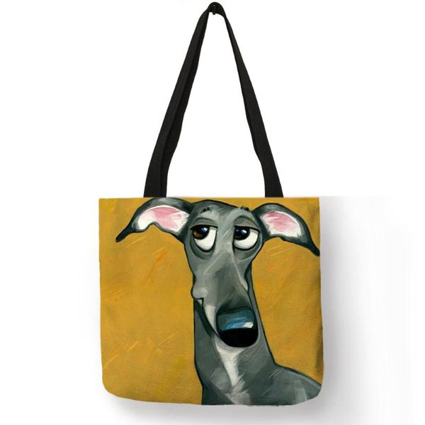 customize greyhound black dog print women lady fashion tote bag fabric handbags folding reusable shopping bags pouch
customize greyhound black dog print women lady fashion tote bag fabric handbags folding reusable shopping bags pouch