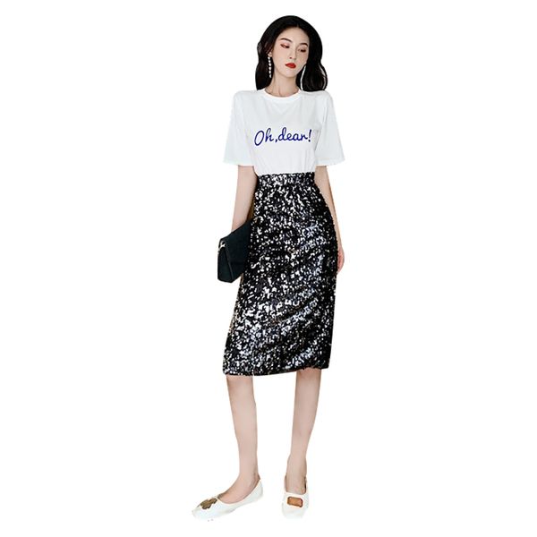 large size sequins midi skirt women summer solid slim high waist push up hip skirts women elegant party club ladies skirt, Black
large size sequins midi skirt women summer solid slim high waist push up hip skirts women elegant party club ladies skirt, Black
