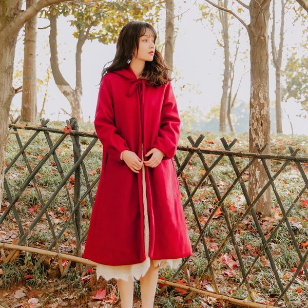 overcoat women's 2020 winter retro woolen coat women solid color casual cloak type cashmere outwear hooded wool coat female e121, Black
overcoat women's 2020 winter retro woolen coat women solid color casual cloak type cashmere outwear hooded wool coat female e121, Black