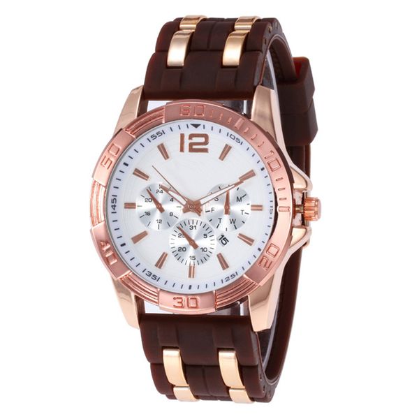2020 watches for men sports watch quartz military wristwatches calendar male silicone strap clock gifts masculino, Slivery;brown
2020 watches for men sports watch quartz military wristwatches calendar male silicone strap clock gifts masculino, Slivery;brown