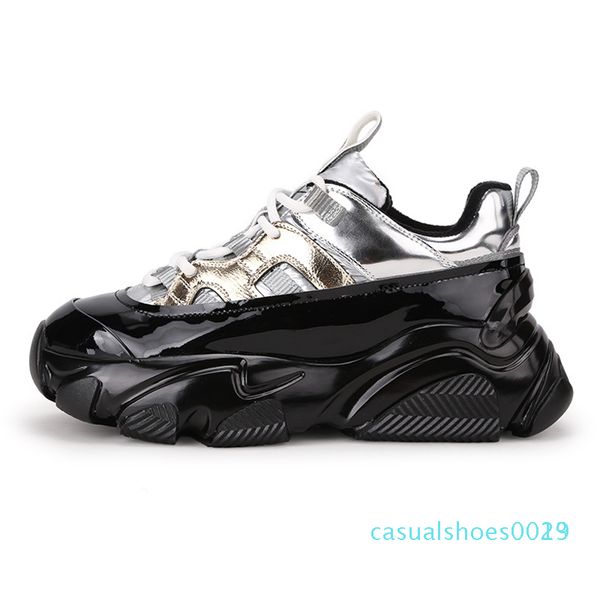 1doratasia new ladies ins style genuine leather sneakers women cool metallic platform sneakers fashion dad shoes woman c13, Black
1doratasia new ladies ins style genuine leather sneakers women cool metallic platform sneakers fashion dad shoes woman c13, Black