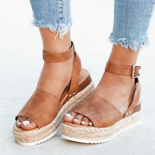 women sandals soft leather wedges shoes women espadrilles platform sandals female high heels summer chaussures femme, Black 
women sandals soft leather wedges shoes women espadrilles platform sandals female high heels summer chaussures femme, Black