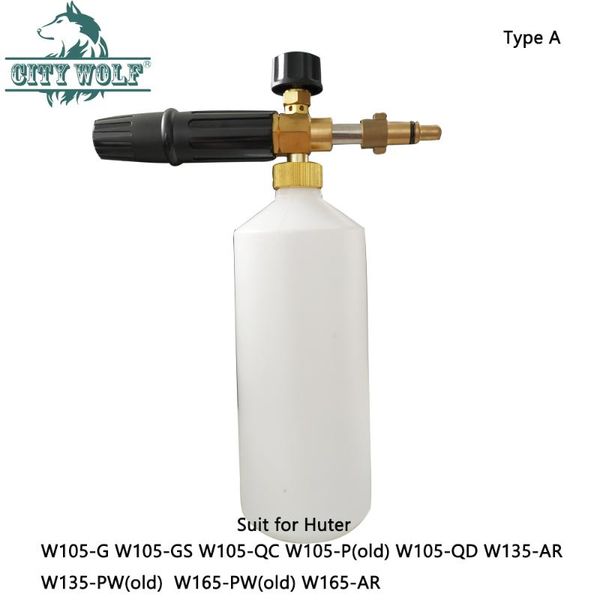 city wolf high pressure washer snow foam soap bottle for huter w105-ar w135-ar w165-ar car washer car accessories
city wolf high pressure washer snow foam soap bottle for huter w105-ar w135-ar w165-ar car washer car accessories