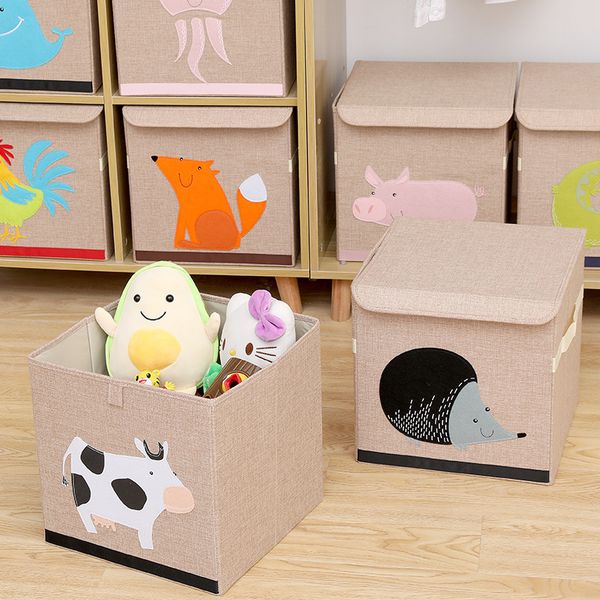 foldable durable cute cartoon big size cotton linen kids toys clothing storage box household organizer baskets
foldable durable cute cartoon big size cotton linen kids toys clothing storage box household organizer baskets