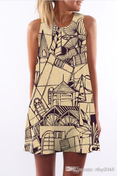 women dress summer crew neck sling sleeveless hip wrap elegant lady cartoon print printed skirt casual pencil dresses size s-xl, Black;gray
women dress summer crew neck sling sleeveless hip wrap elegant lady cartoon print printed skirt casual pencil dresses size s-xl, Black;gray