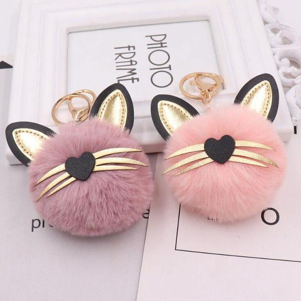 girls fashion jewelry keychains cute cat with leather ears fluffy pendant key ring for women bags car decoration, Silver
girls fashion jewelry keychains cute cat with leather ears fluffy pendant key ring for women bags car decoration, Silver