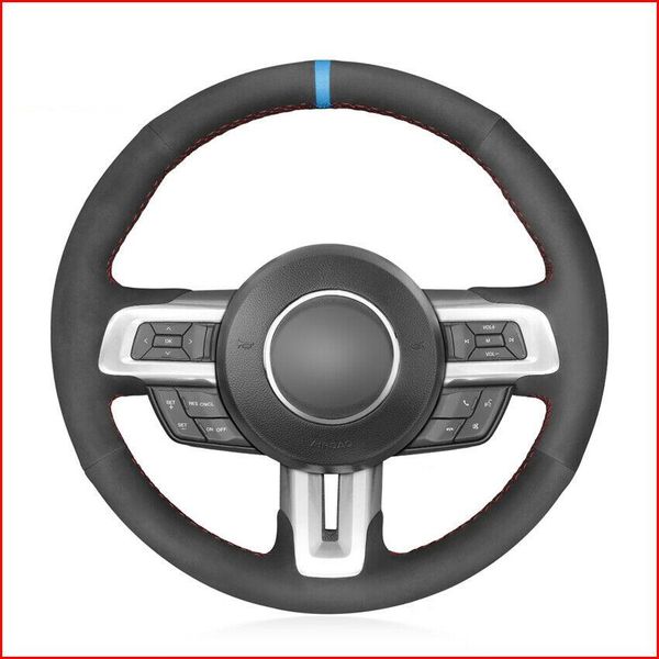 custom made diy anti slip diy black suede car steering wheel cover for ford mustang 15-19 mustang gt
custom made diy anti slip diy black suede car steering wheel cover for ford mustang 15-19 mustang gt