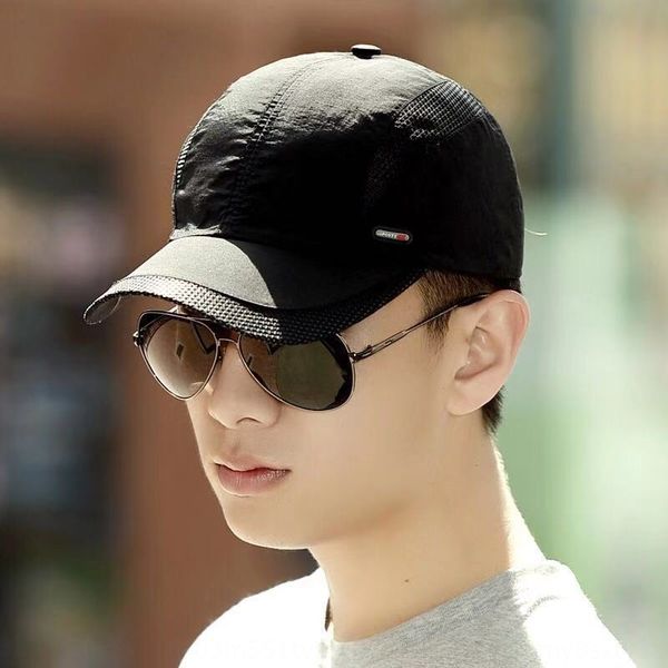 men' summer outdoor sun korean fashion baseball baseball hat cap quick-drying sports cap sun hat, Blue;gray