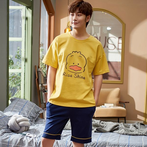 kxgjw student pajamas men's summer pullover cartoon cotton short-sleeved loose home clothes shorts and shorts men's youth cotton h, Black;brown
kxgjw student pajamas men's summer pullover cartoon cotton short-sleeved loose home clothes shorts and shorts men's youth cotton h, Black;brown