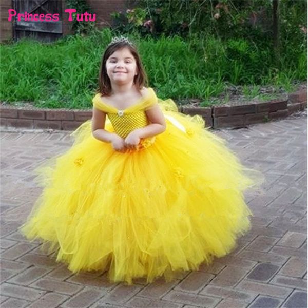 tutu dress baby kids fancy party christmas halloween costumes beauty beast cosplay dress flowers girls ball gown, Red;yellow
tutu dress baby kids fancy party christmas halloween costumes beauty beast cosplay dress flowers girls ball gown, Red;yellow