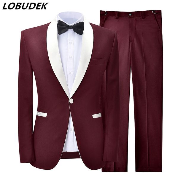 men's suits & blazers solid single button business suit fashion slim fit tuxedo prom evening party men wedding (jacket+pants) costume 1, White;black
men's suits & blazers solid single button business suit fashion slim fit tuxedo prom evening party men wedding (jacket+pants) costume 1, White;black