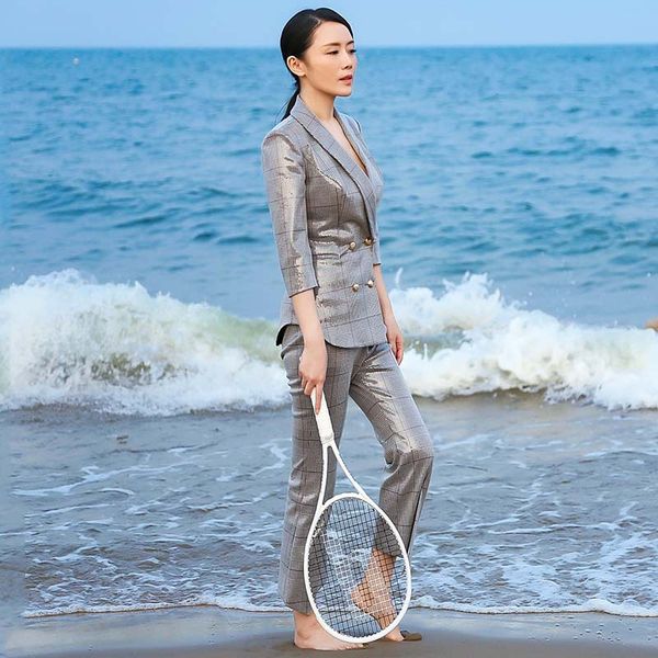 suits women's suit 2 piece set suit blazer withnine - quarter trousers women's plaid double-breasted female casual pantsuit, White
suits women's suit 2 piece set suit blazer withnine - quarter trousers women's plaid double-breasted female casual pantsuit, White