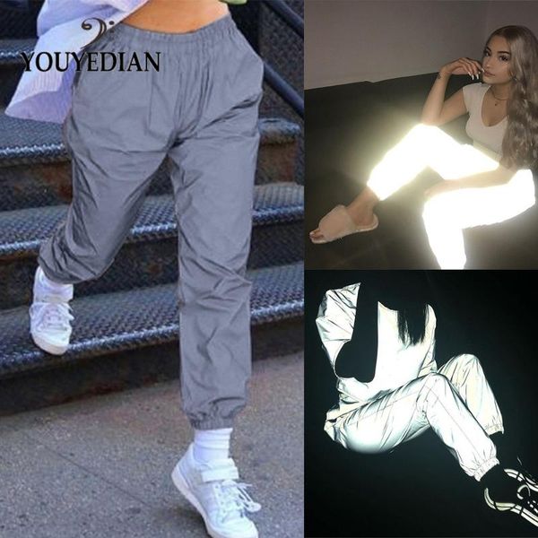 flash reflective pants autumn winter women casual gray solid streetwear trousers high waist pants women pants#0623ljc, Black;white
flash reflective pants autumn winter women casual gray solid streetwear trousers high waist pants women pants#0623ljc, Black;white