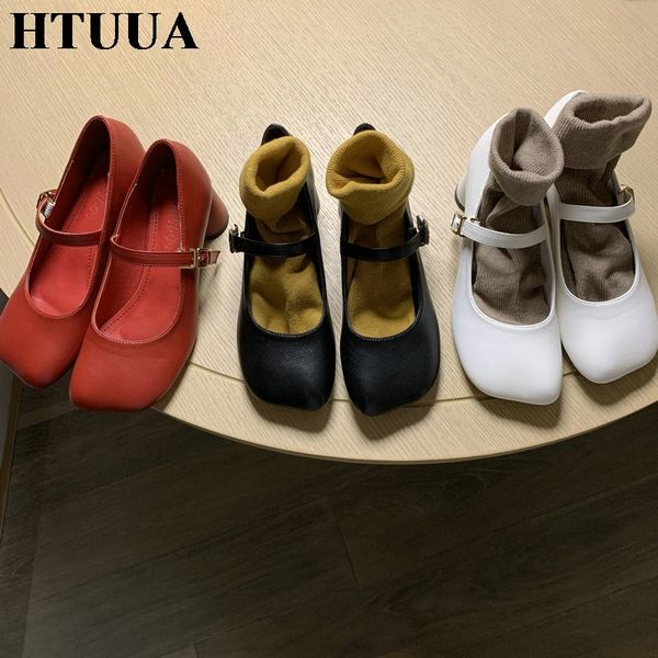 htuua new 2020 fall mary jane shoes women's high heels casual shallow mouth buckle leather shoes women pumps sx4194, Black
htuua new 2020 fall mary jane shoes women's high heels casual shallow mouth buckle leather shoes women pumps sx4194, Black