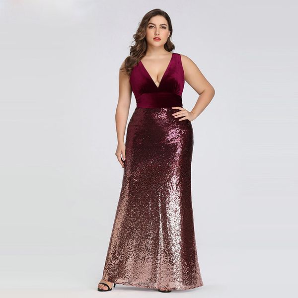 blush pink mermaid prom dresses ever pretty v-neck sleeveless sequined burgundy long party gowns prom 2020, White;black
blush pink mermaid prom dresses ever pretty v-neck sleeveless sequined burgundy long party gowns prom 2020, White;black
