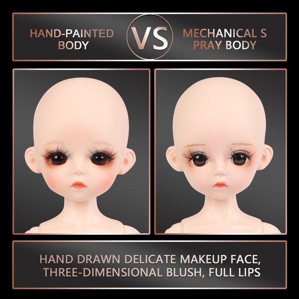 30cm nude body bjd doll 1/3 bjd 25 parts can be removed ball jointed body without outfits girls dress up makeup dolls t200712, White
30cm nude body bjd doll 1/3 bjd 25 parts can be removed ball jointed body without outfits girls dress up makeup dolls t200712, White