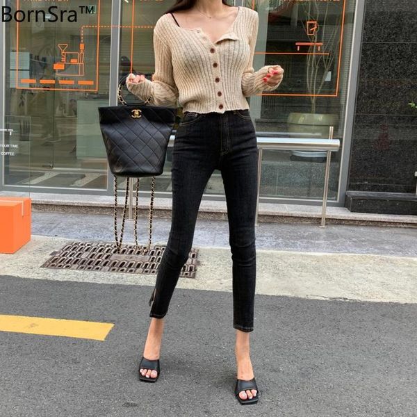 women's jeans bornsra 2021 ankle-length pants zipper ripped for women button fake zippers washed high waist black female, Blue
women's jeans bornsra 2021 ankle-length pants zipper ripped for women button fake zippers washed high waist black female, Blue