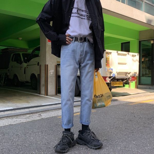korean straight jeans men's slim solid color retro blue jeans trousers men streetwear wild hip hop denim pants men s-2xl
korean straight jeans men's slim solid color retro blue jeans trousers men streetwear wild hip hop denim pants men s-2xl