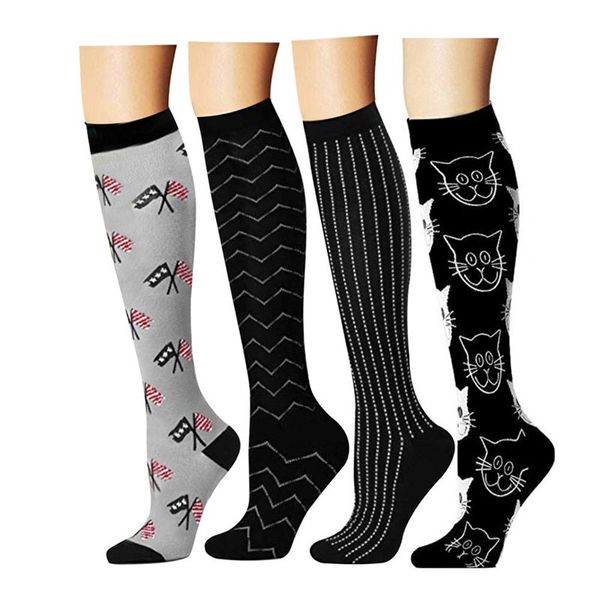 1 pair antifatigue compression socks varicose veins leg relief pain high socks women accessories men running sock, Black
1 pair antifatigue compression socks varicose veins leg relief pain high socks women accessories men running sock, Black